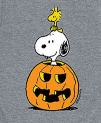 Big Boys Snoopy Pumpkin Graphic Tee