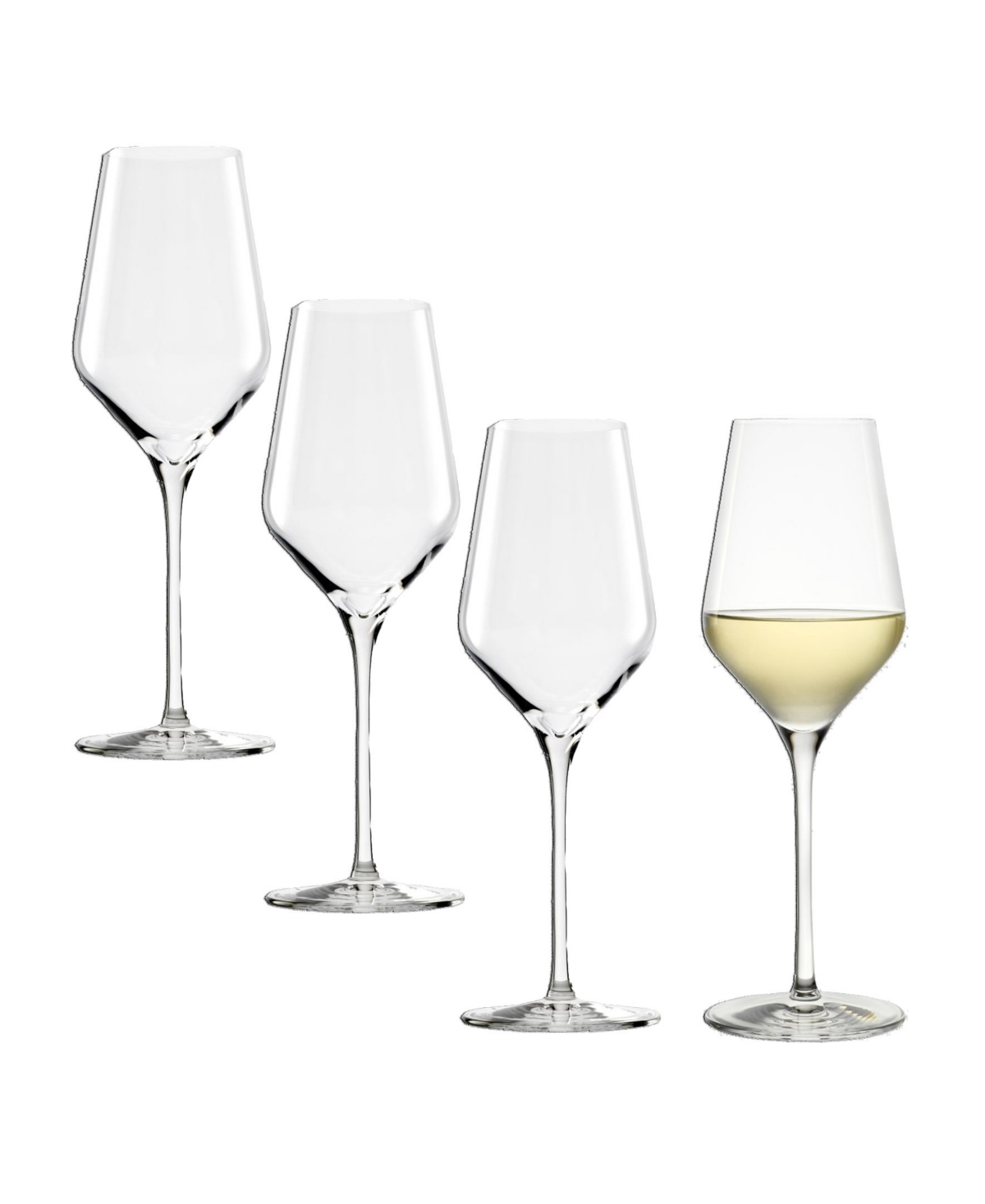 Stolzle Lausitz Quatrophil Wine Glasses, Set Of 4 In Crystal