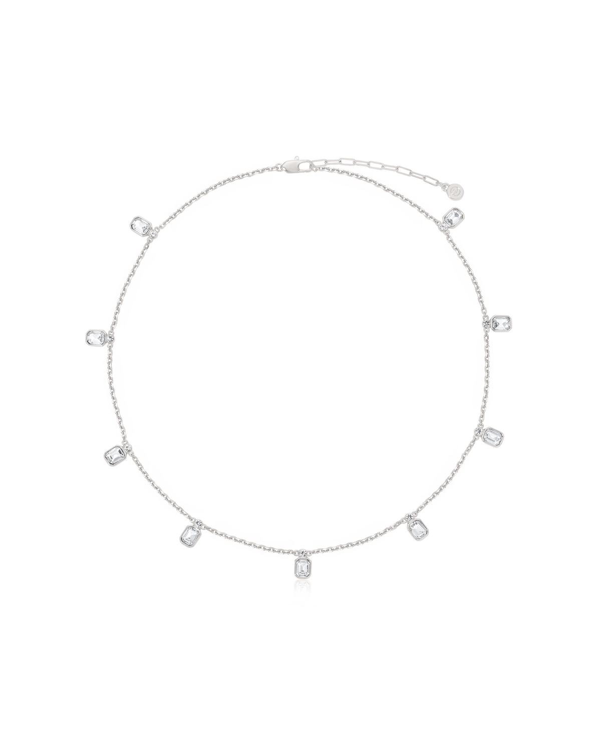 Ettika Deco Charm Necklace In Silver