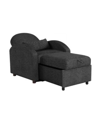 35.2" Polyester Toluca Convertible Chair