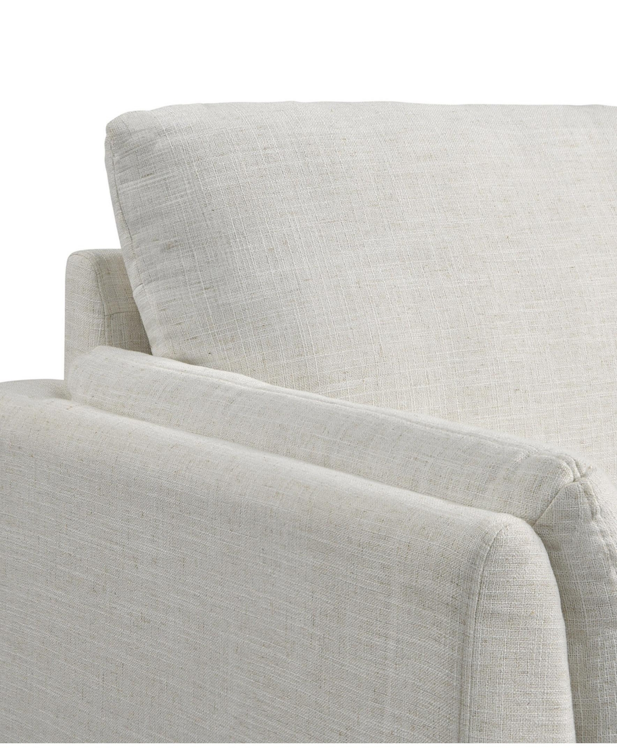 Studio Living 41.3" Polyester Sydney Chair In Cream