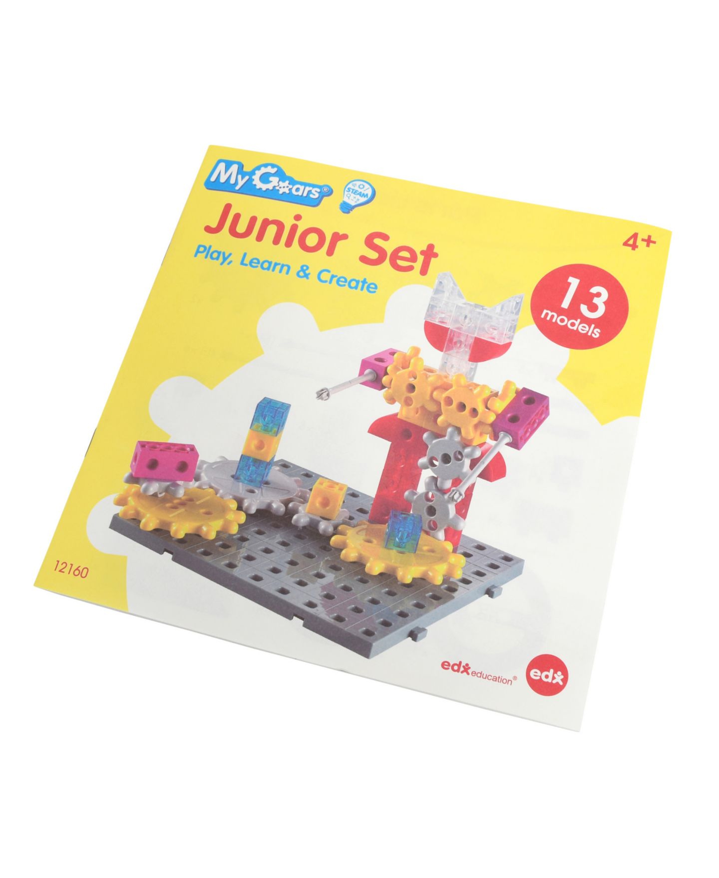 Детский конструктор edxeducation My Gears 117-Piece Building Set, Ages 4+ — фото 4