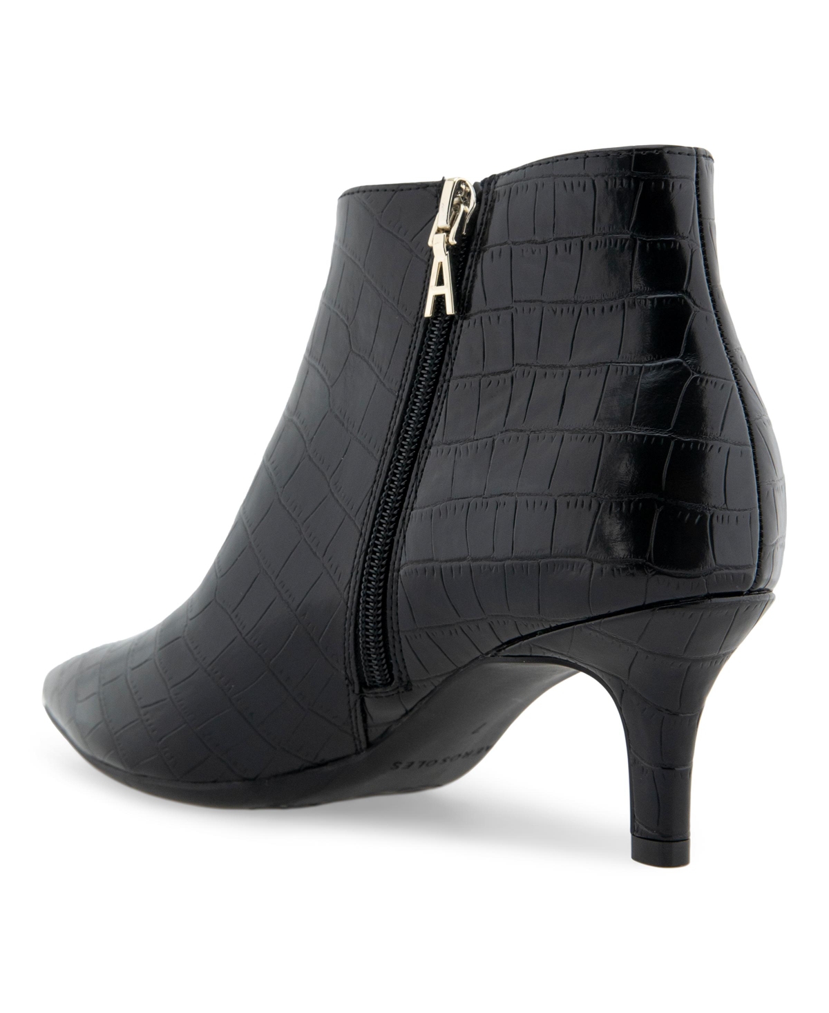 AEROSOLES EDITH ANKLE MID HEEL BOOTIES 
