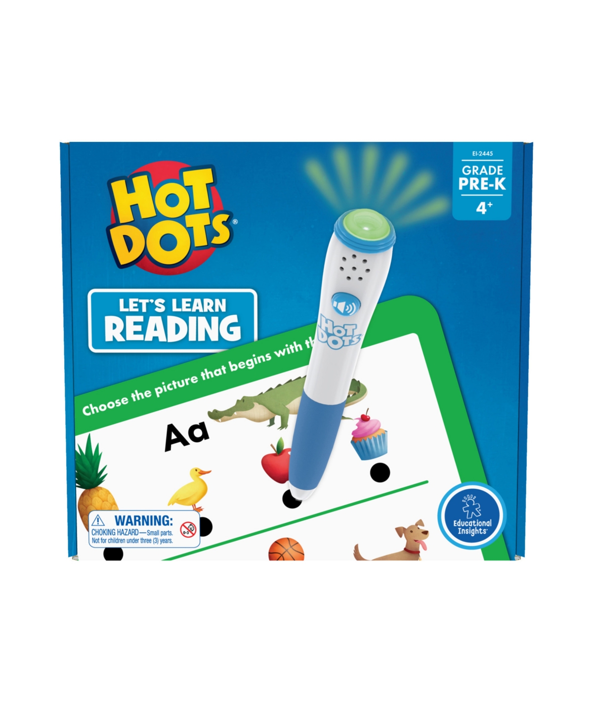 Educational Insights Hot Dots Let's Learn Pre-k Reading In Multi