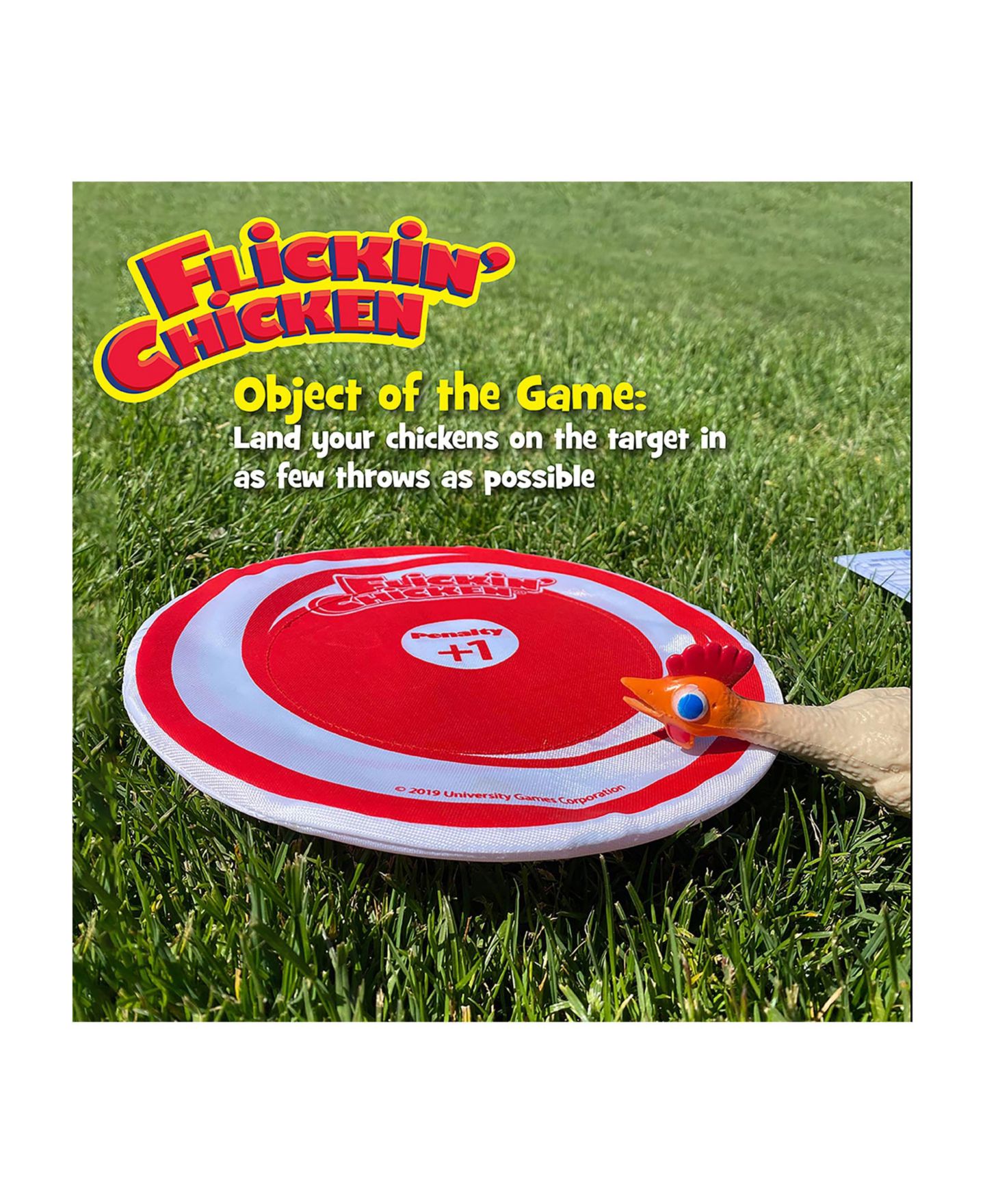Детская настольная игра University Games Family Outdoor Flickin Chicken Board Game, от 6 лет — фото 4
