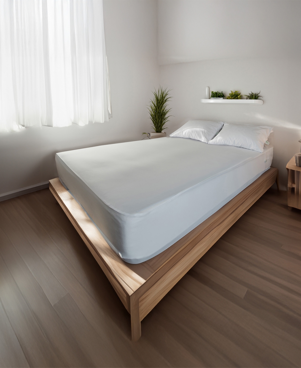 Cleanbrands Pro Max Zippered Mattress Encasement, Full In White