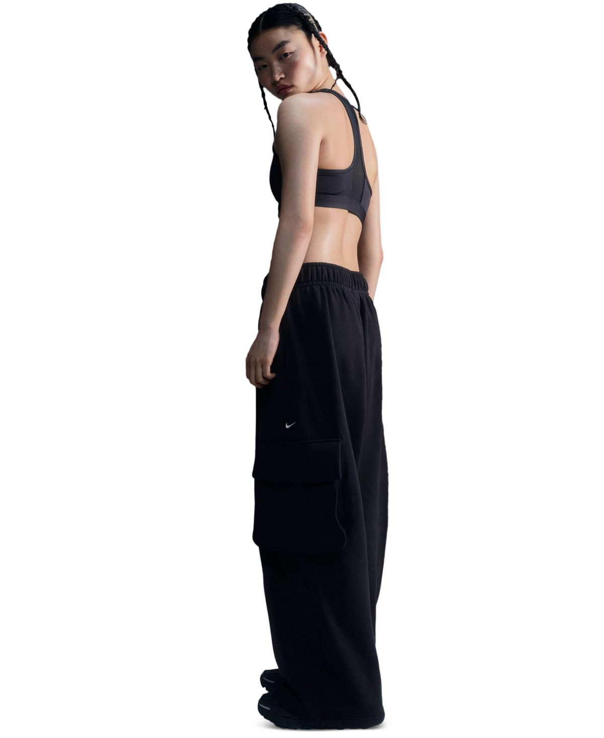 Nike Women's Sportswear Oversized French Terry Pants -sail