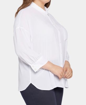 Plus Size Zoey Point Collar Blouse