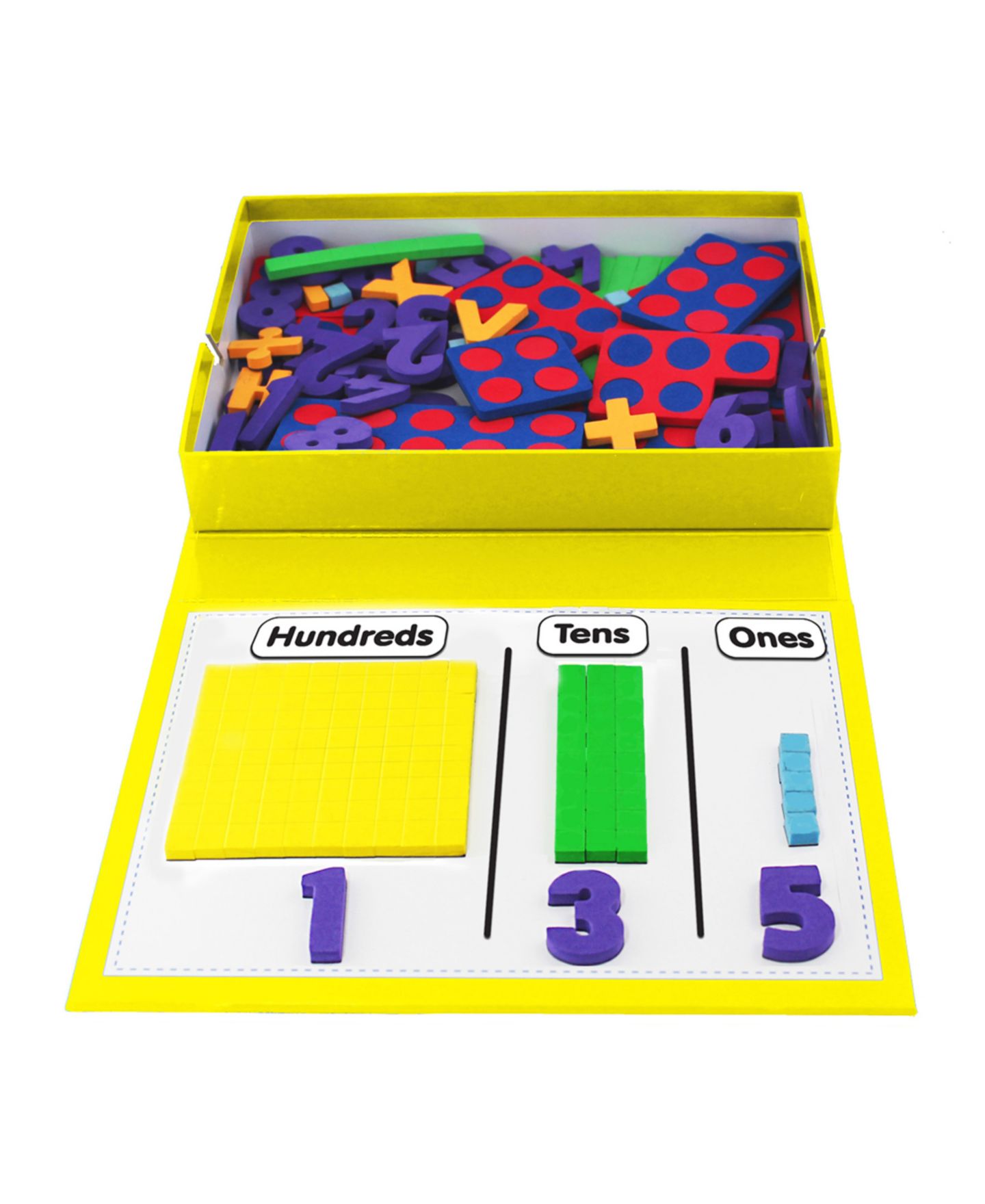 Детские игрушки Junior Learning Rainbow Numbers Magnetic 155-Piece Set, Ages 4+ — фото 4