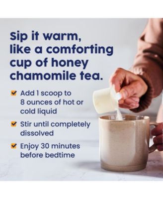 Collagen PM - Honey Chamomile Nighttime Collagen Peptides Powder with Magnesium, GABA, L-Theanine and Melatonin - 20 Servings