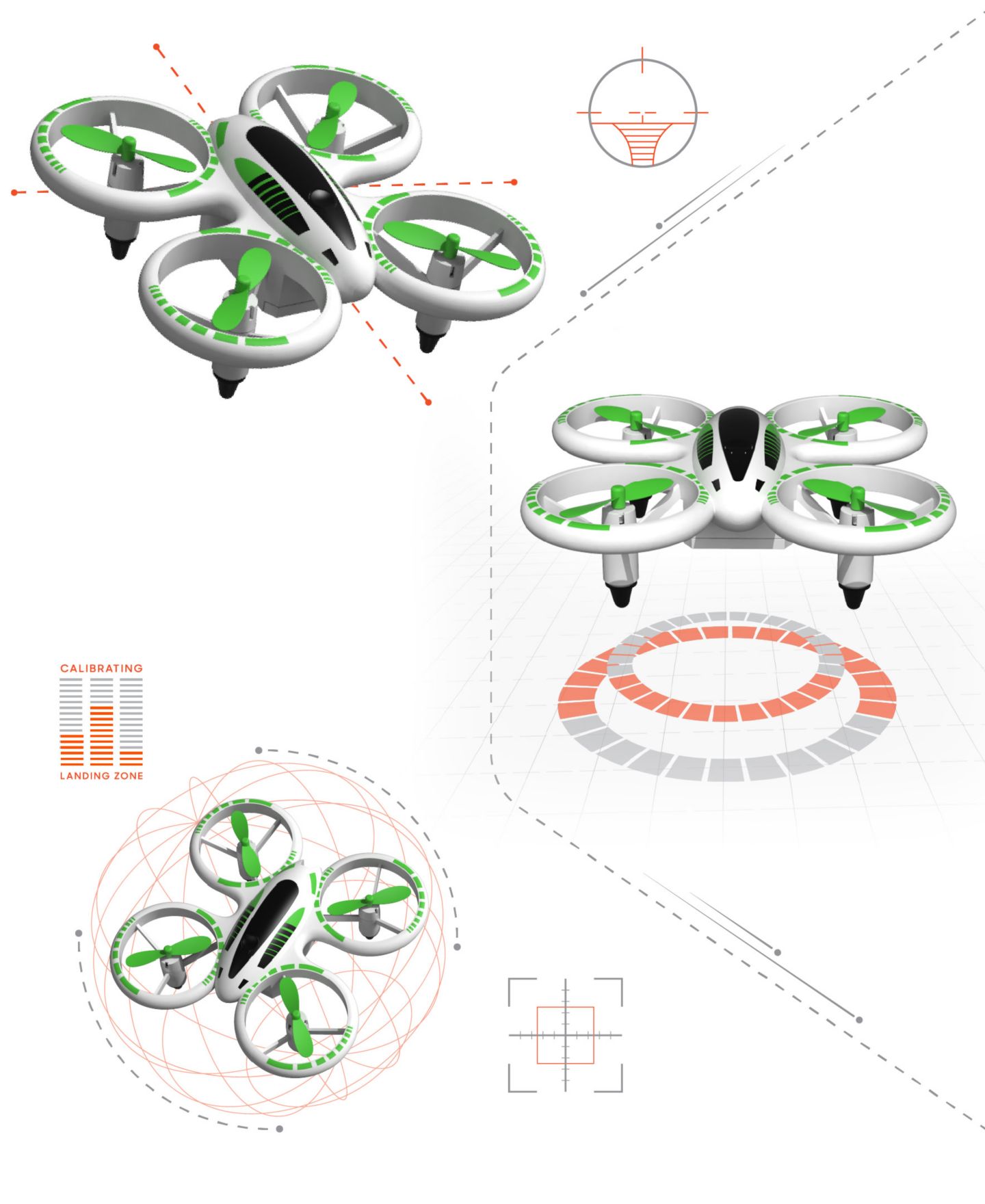 Детская игрушка Sharper Image Glow Up LED Lights Stunt Drone — фото 6