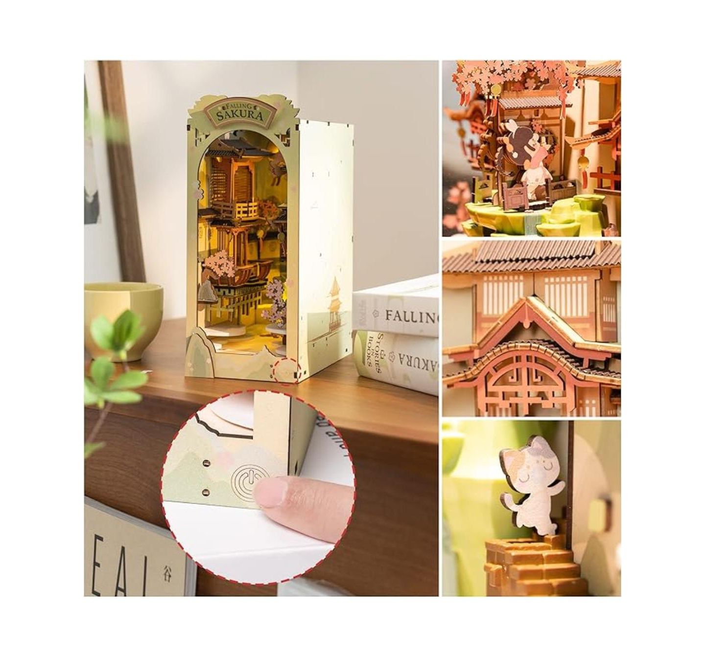 Детский конструктор Flash Popup Falling Sakura 3D 340-Piece Building Set, Ages 14 & Up — фото 4