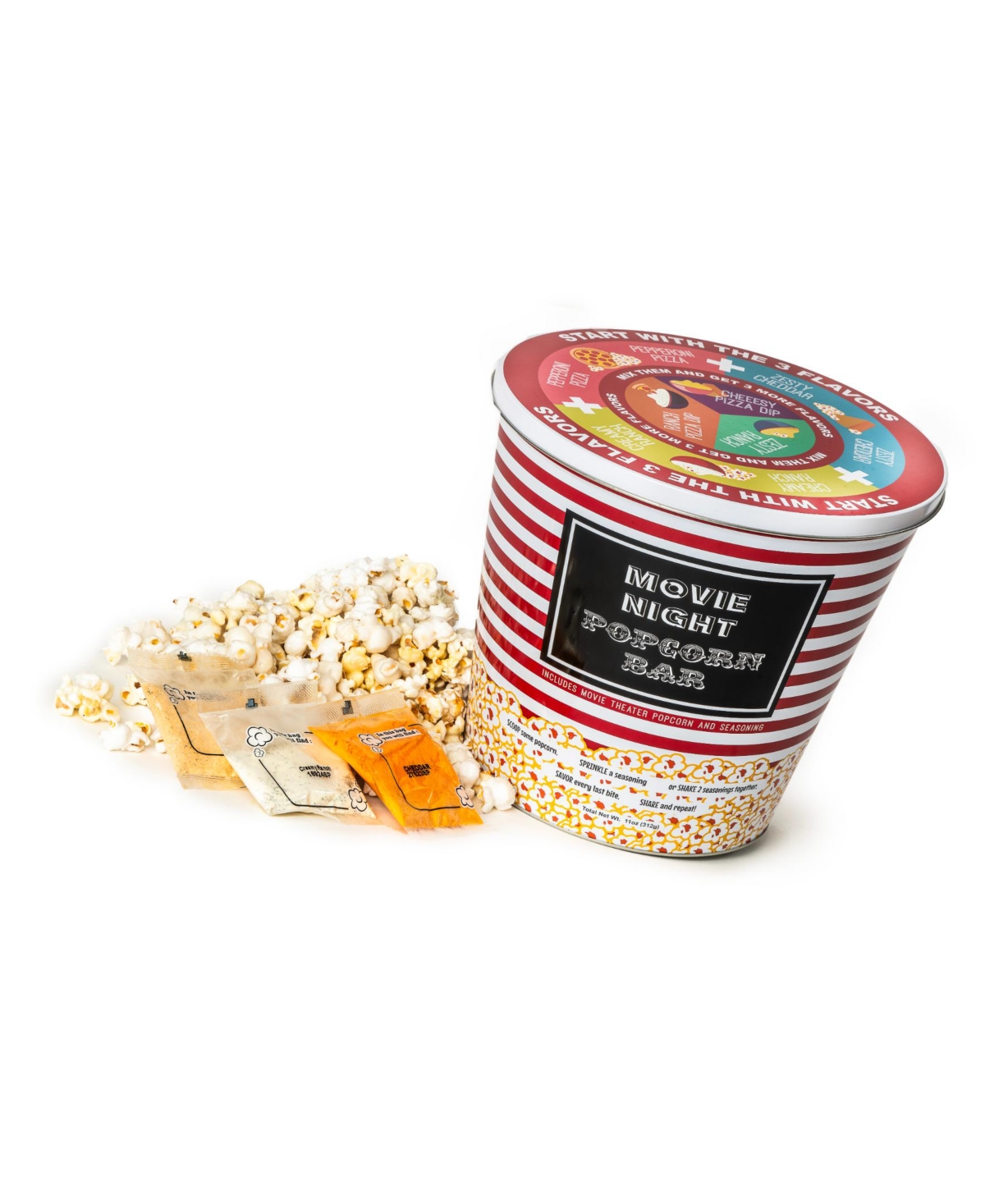 Wabash Valley Farms The Ultimate Movie Night Popcorn Bar Gift Set, 8 Piece In No Color
