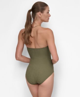 Women's Textured Shirred One-Piece Swimsuit