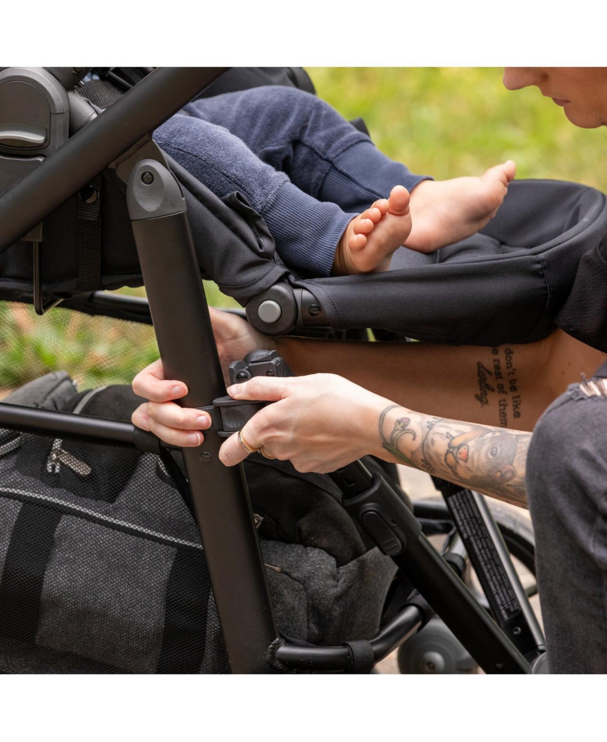 Diono Hop 'n Roll Universal Stroller Board, Compatible with most strollers, wagons and travel systems,- Black