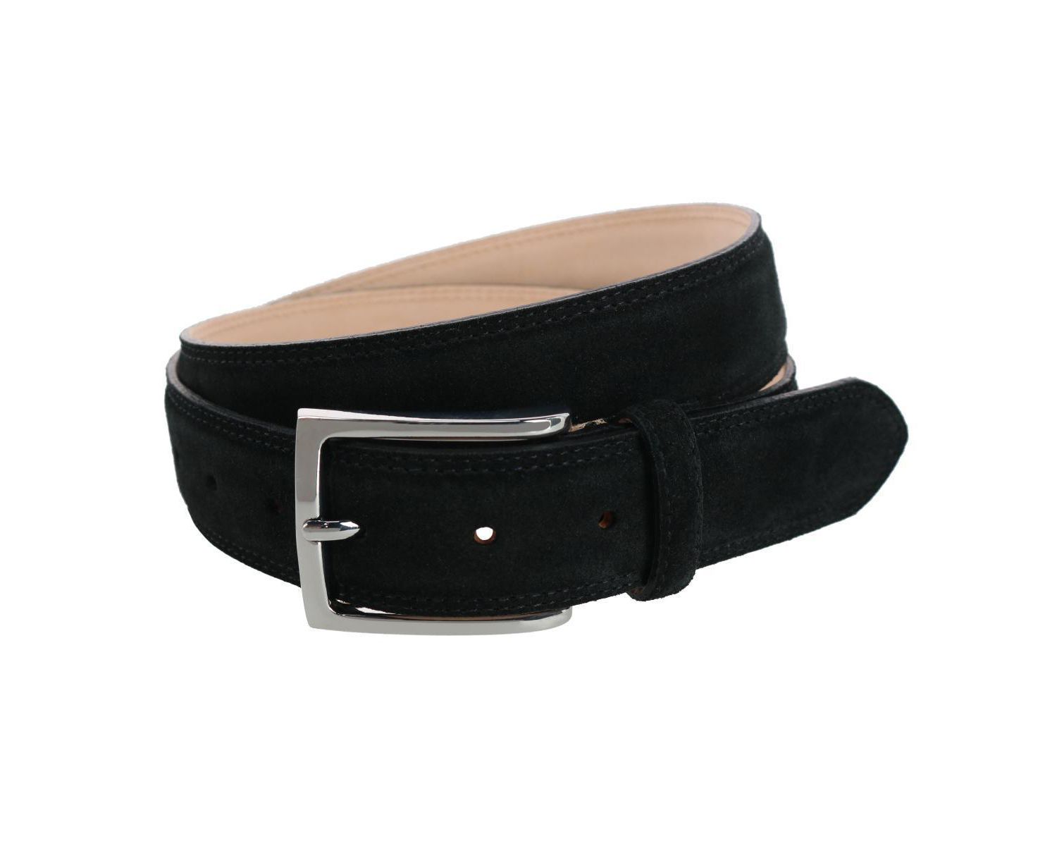 Men's Armando Italian Suede 35mm Feathered Edge Belt