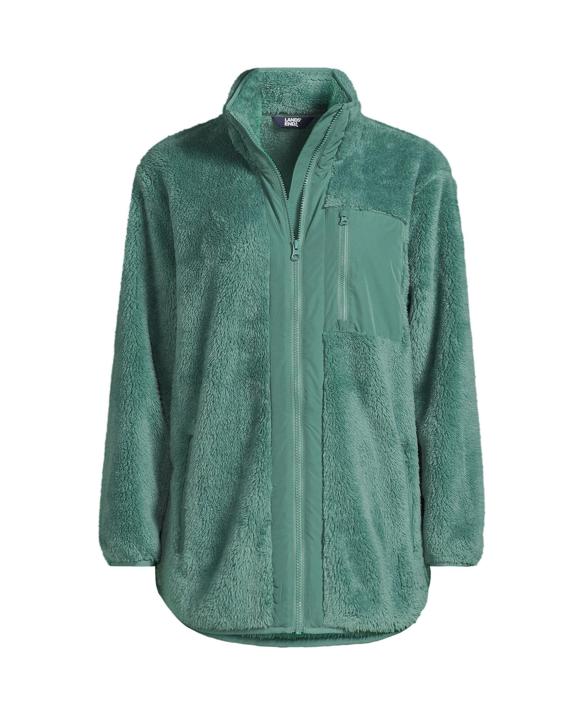 Lands' End Petite Full Zip Cozy High Pile Fleece Jacket