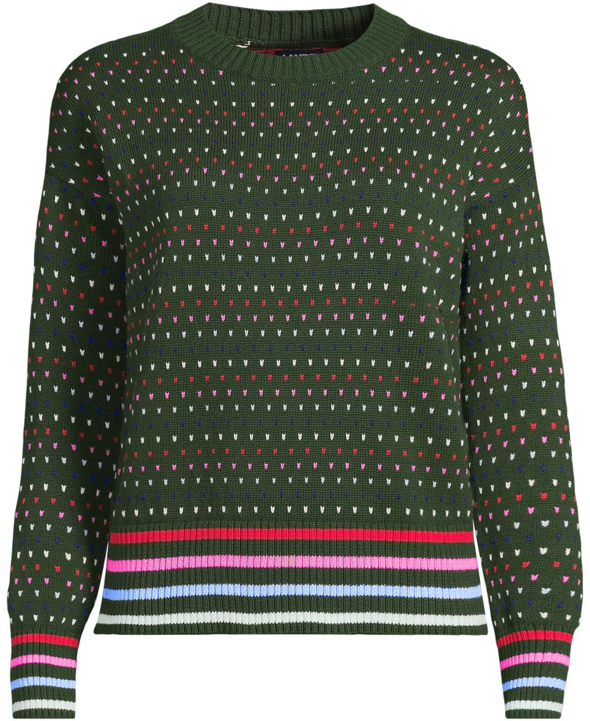 Lands' End Women's Drifter Easy Fit Crew Neck Sweater
