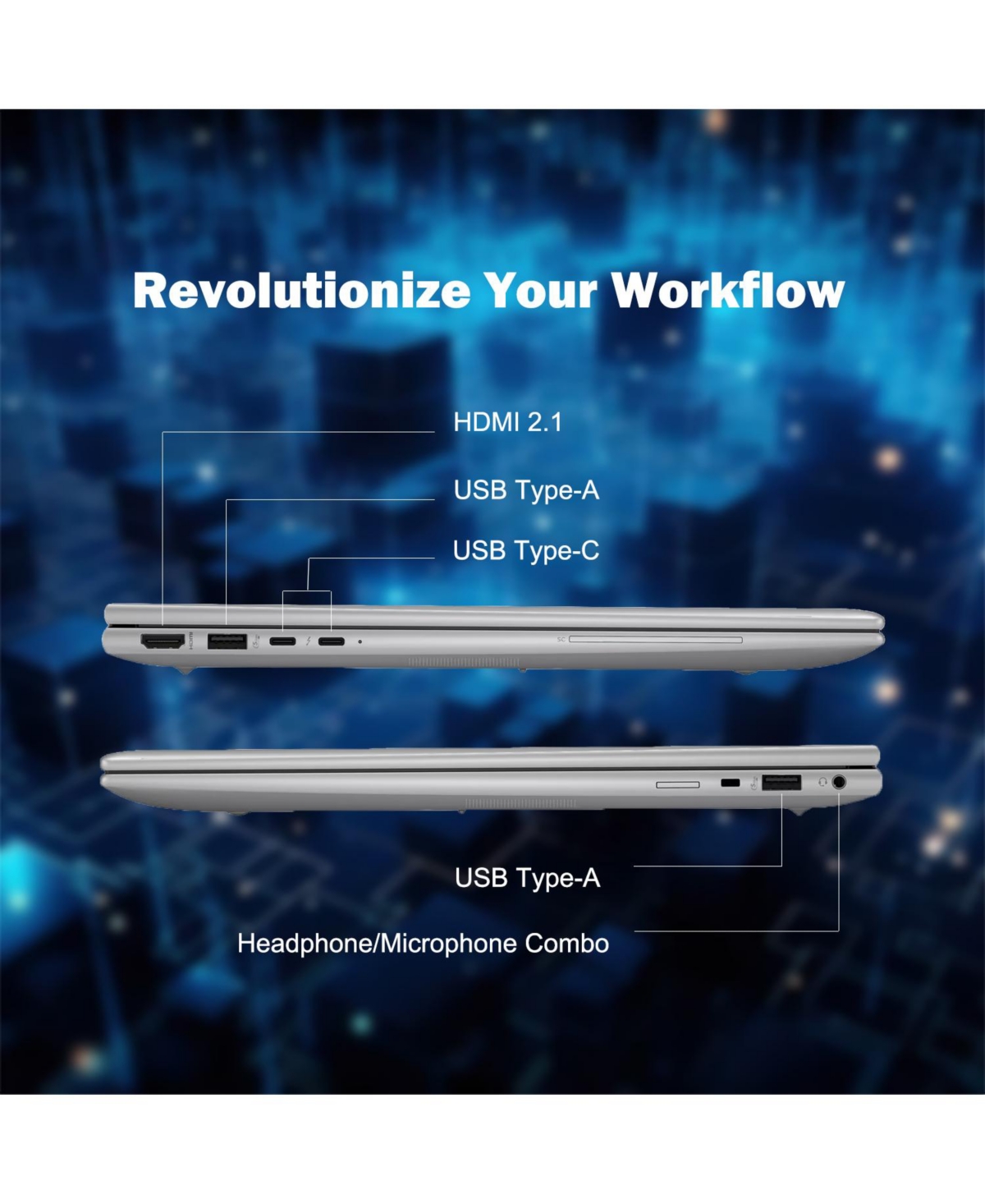 Hp ZBook Firefly Business Traditional Laptop Intel Core Ultra 7 155U 32GB Ram Intel Integrated Graphics 512GB Ssd Storage Windows 11 Pro Fhd+ 60Hz