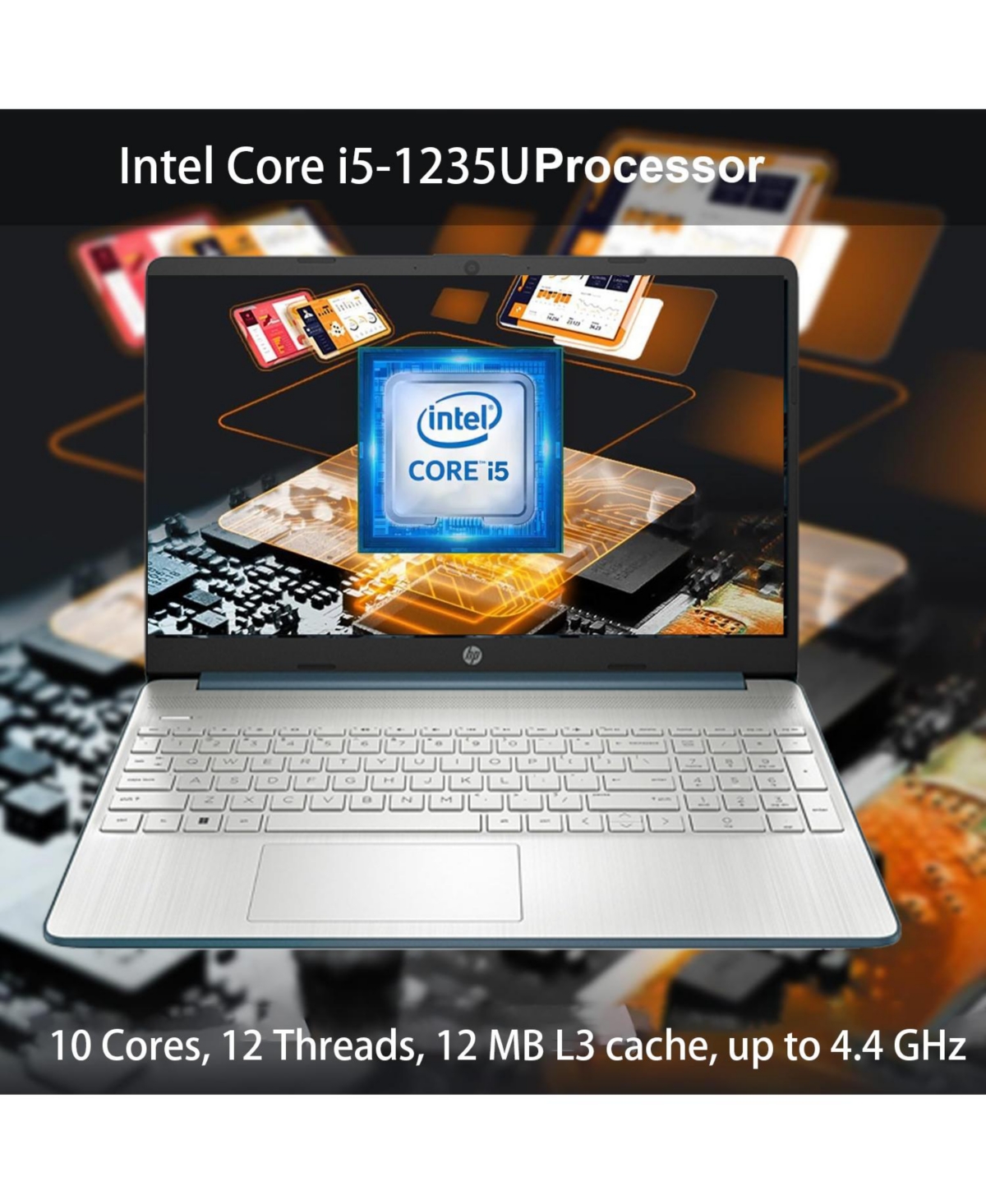 Hp Essential Daily Traditional Laptop Intel Core i5 1235U 8GB Ram Intel Iris Xe Graphics 256GB Ssd Storage Windows 11 Home Fhd 60Hz