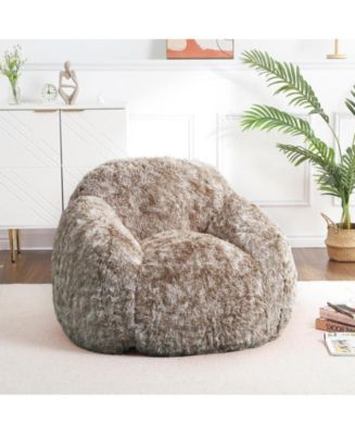 gaomon Bean Bag Chairs for Adults, Faux Fur Bean Bag Chair with