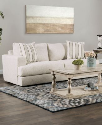 86" Kristi Chenille Square Arm Sofa