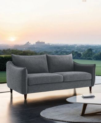 66" Lacy Chenille Slope Arm 2-Seater Loveseat