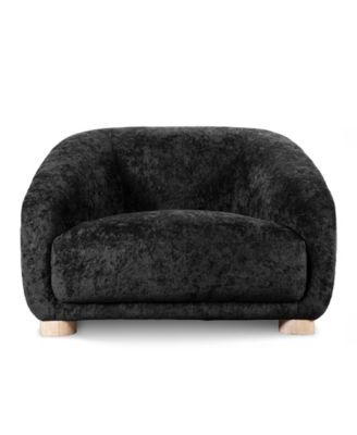 42" Waxley Chemille Sloped Arm Chair