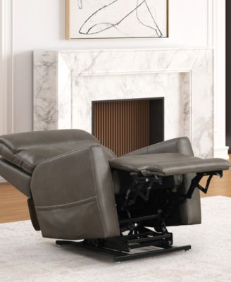 34" Hilltop Artificial Leather Power Recliner Lift Chair