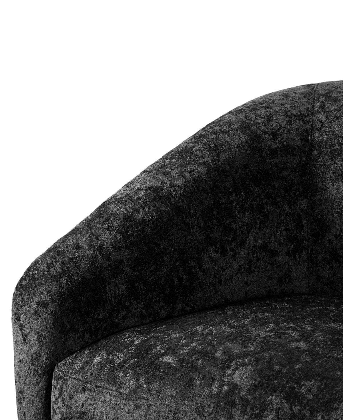 Furniture Of America 88" Waxley Chenille Slope Arm Sofa In Black