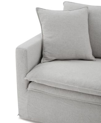 68" Linen Maddy 2-Seater Narrow Track Arm Loveseat