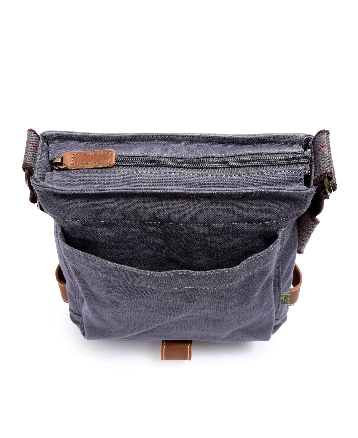 Atona Classic Flap Canvas Crossbody Bag