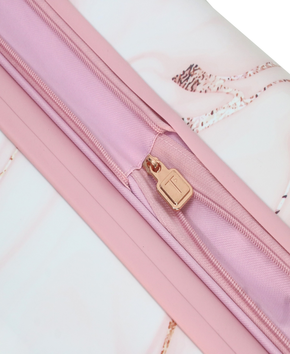 Thalia Sodi Marble Swirl 22" Carry-on Expandable Luggage In White,pink Marble Swirl