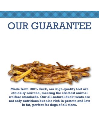 All-Natural Duck Feet Dog Treats – Crunchy, Long-Lasting Chews for Dogs of All Breeds and Sizes – (20-Pack)