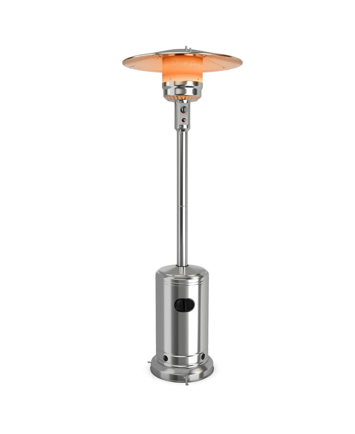 Garden Propane Standing Lp Gas Steel Accessories Heater - Silver