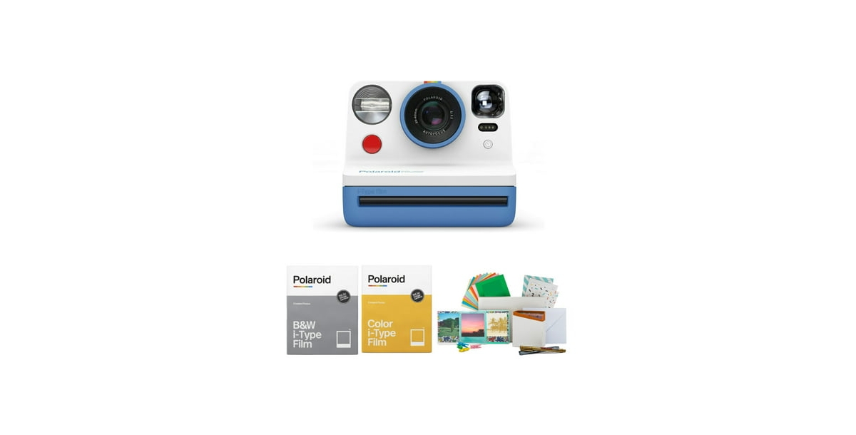 Polaroid Now Vf i-Type Instant Camera Blue Bundle with Film & Accessory Kit