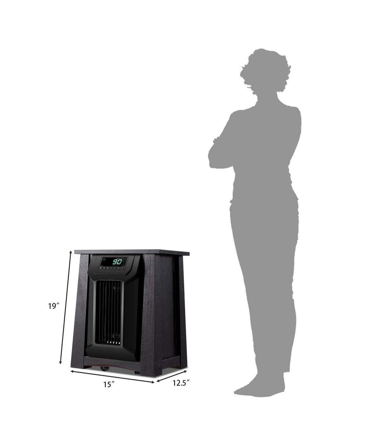 Sugift 1500W 12H Timer Caster Portable Electric Space Heater