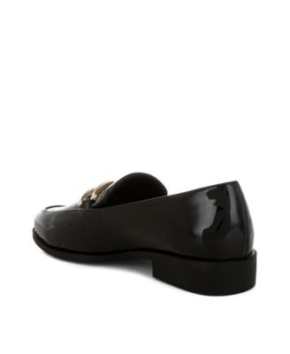 Revanta Patent Faux Leather Loafers