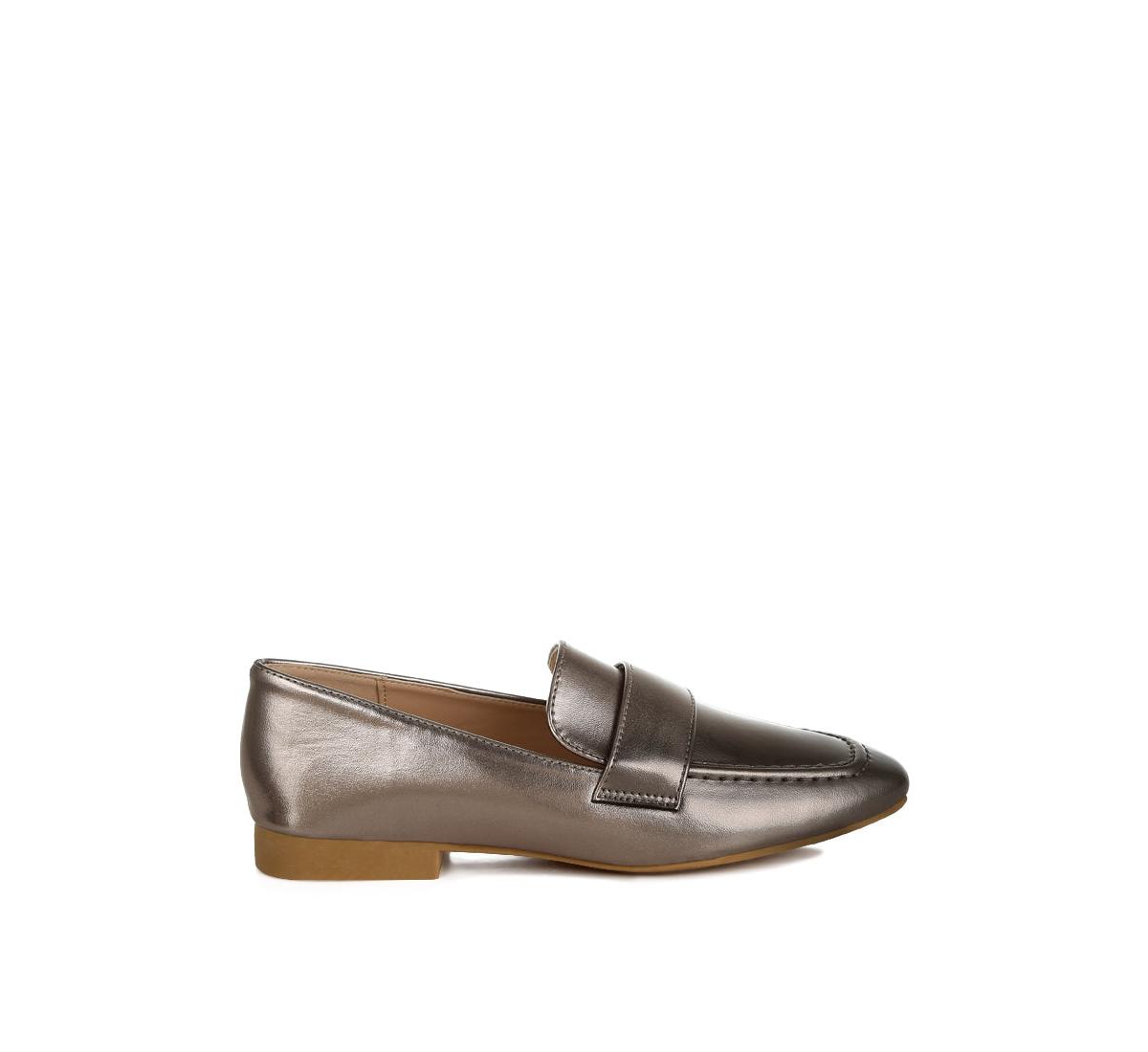 Bellagio Flat Heel Loafers - Dark red