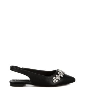 Adhara Diamante Embellished Flat Sandals
