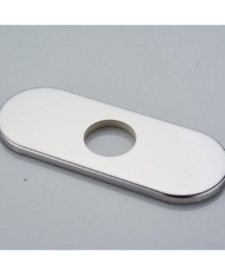 6 Inch Bathroom Vessel Vanity Sink Faucet 4" Hole Cover Deck Plate Escutcheon Chrome