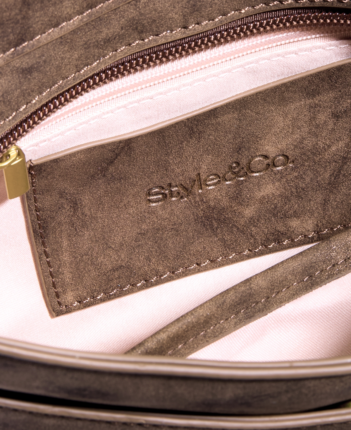 Style & Co Feed Crossbody, Exclusively At Macy's In Mtl Chocol
