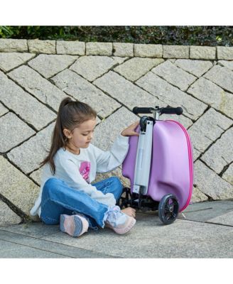 GoVoyage 3-Wheel Kids Luggage Scooter with Light-Up Wheels | Blue