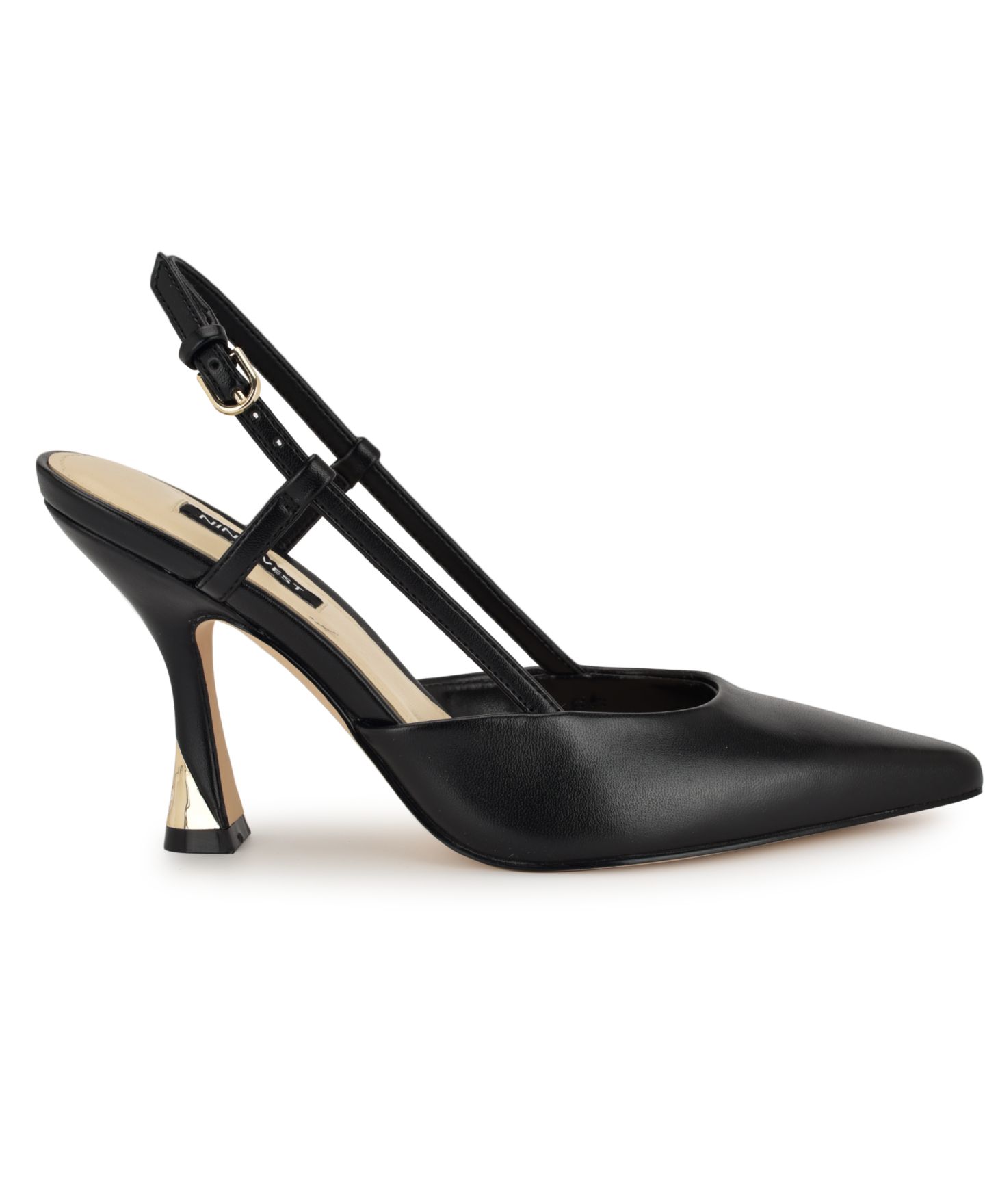 Женские туфли Nine West Vassa Tapered Heel Slingback, цвет: Чёрный — фото 2
