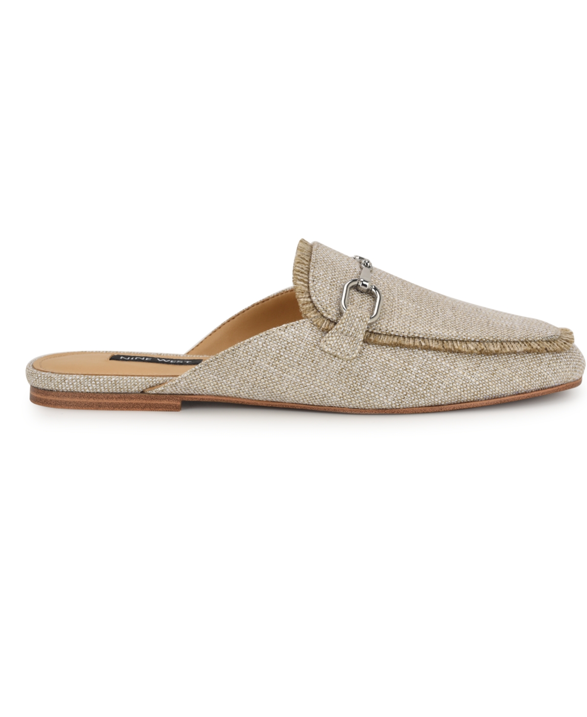 Nine West Women's Bivey Round Toe Casual Mules -Natural