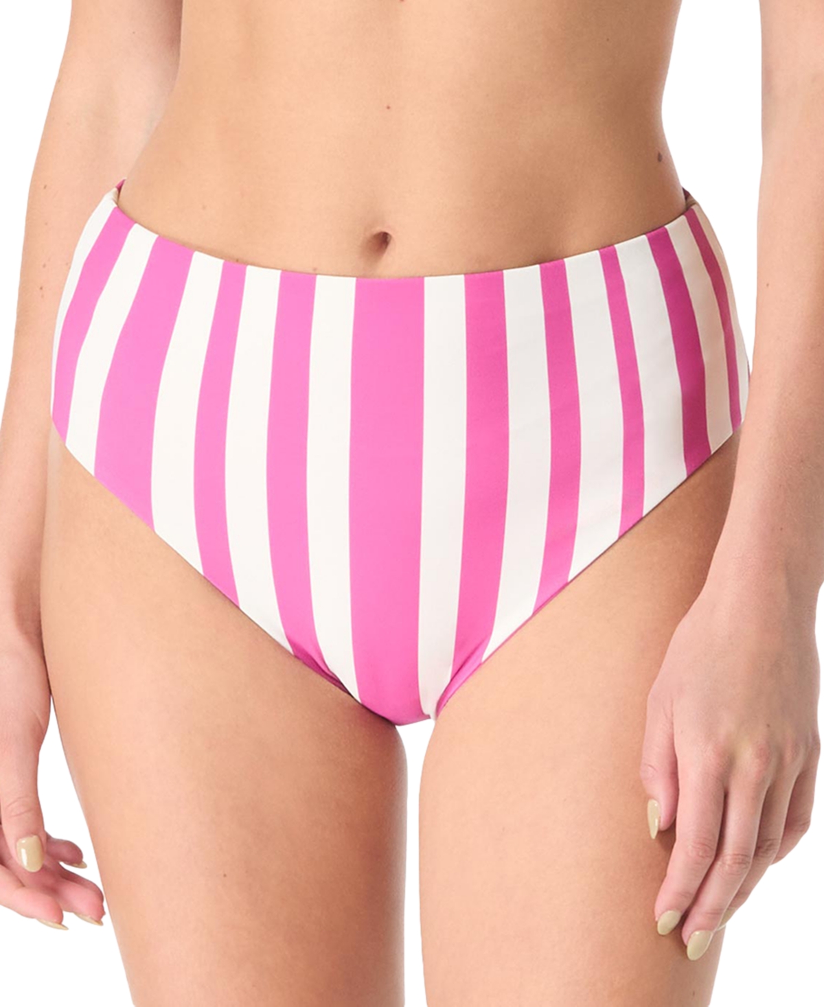Women's Verso Striped High-Waisted Bottoms - Pink