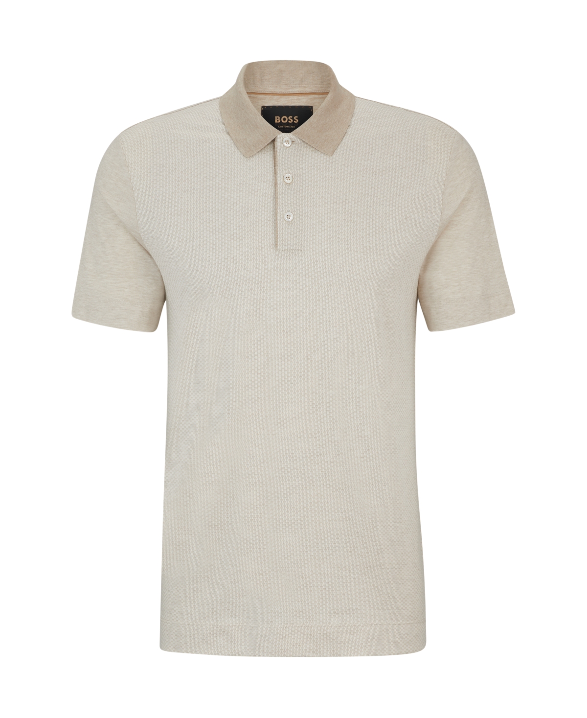 Hugo Boss Boss By  Men's Regular-fit Polo In Open Beige