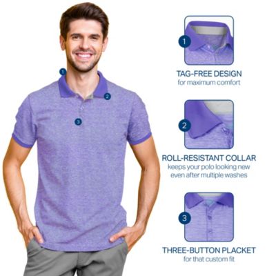 Big & Tall Performance Stretch Golf Polo Shirt