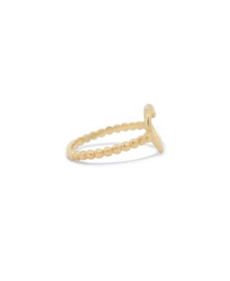 Gold Open Heart Ring 14K Gold