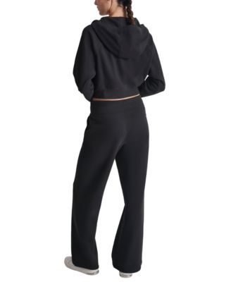 Women's Studded-Logo Wide-Leg Pants